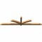 Ekena Millwork Redmond Smooth Timber Gable Bracket, Western Red Cedar, 108"W x 27"H x 3 1/2"D x 3 1/2"F, 6/12 Pitch GBW108X27X0404RED00SWR - alternate 5